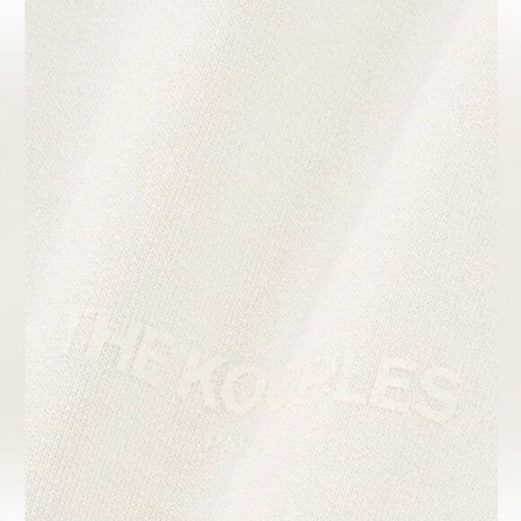 The Kooples Straight-Cut Joggers in Ecru - Picture 5 of 10
